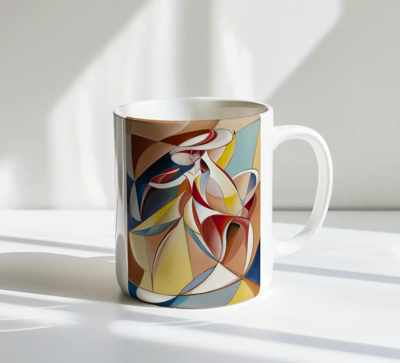 Dynamic Harmony ceramic mug by Crimson Whisper