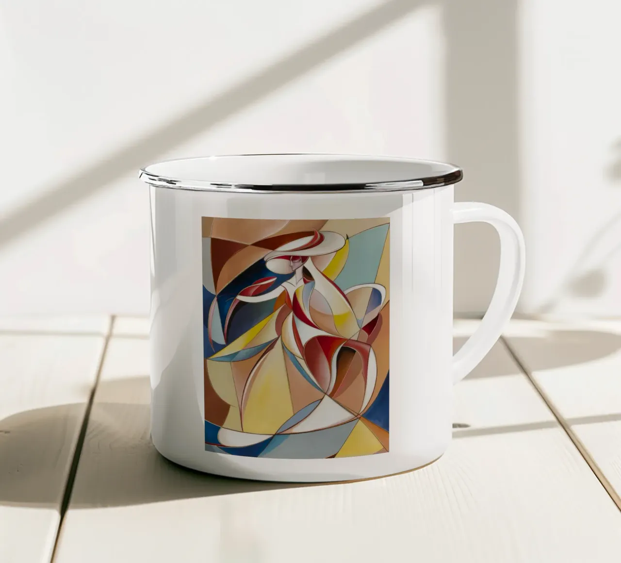 Armonia dinamica tazza in smalto da Crimson Whisper