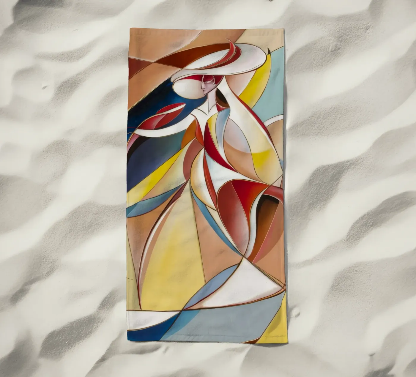 Dynamic Harmony beach towel by Crimson Whisper