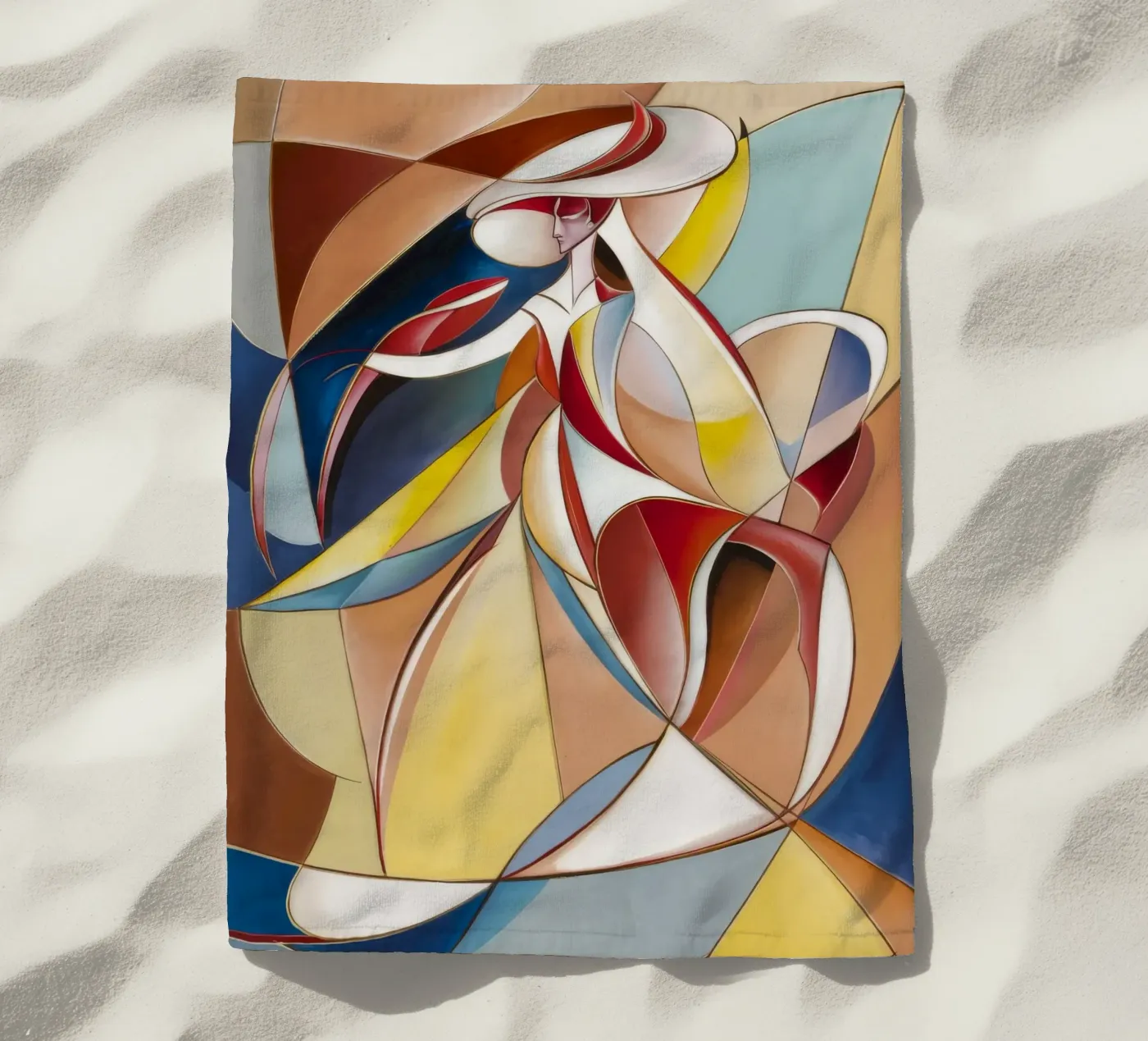 Dynamic Harmony beach towel by Crimson Whisper