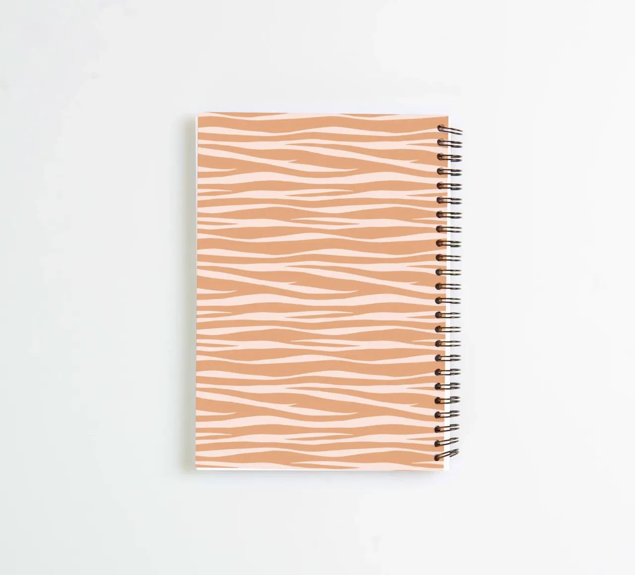 Zebra Print Toffee Caramel spiral notebook by SilverPegasus