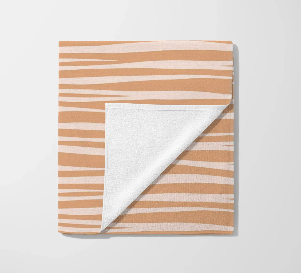 Zebra Print Toffee Caramel beach towel by SilverPegasus