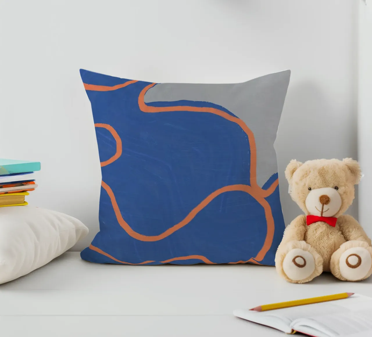 Grande astratto - Flusso di colore cuscino da Little Dean