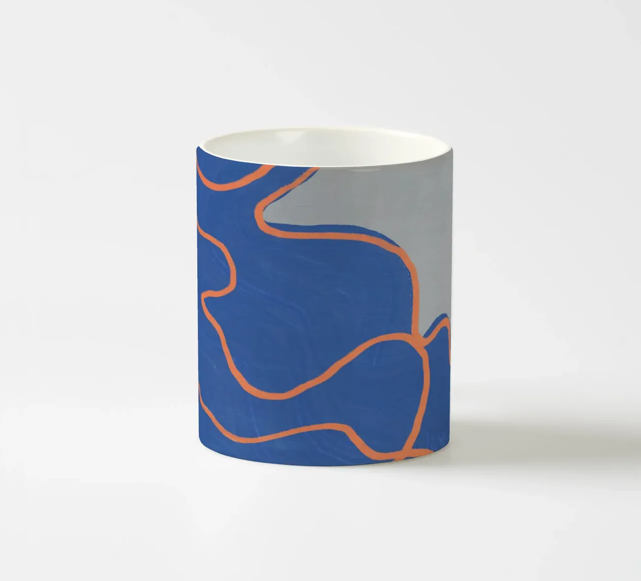 Grande astratto - Flusso di colore tazza in ceramica da Little Dean