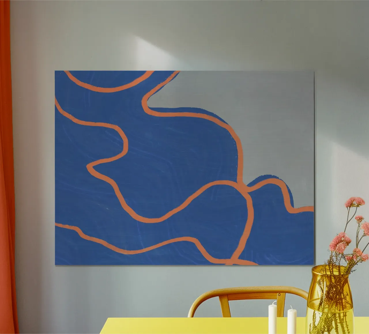 Large abstract - Color flow hahnemühle by Little Dean