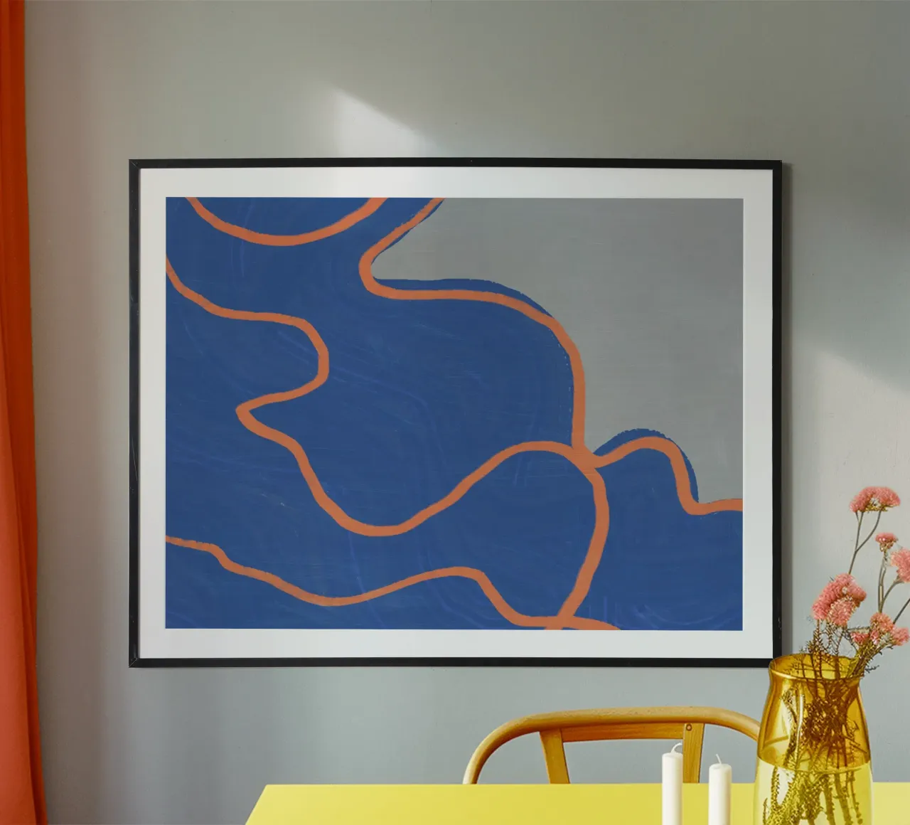 Large abstract - Color flow hahnemühle by Little Dean