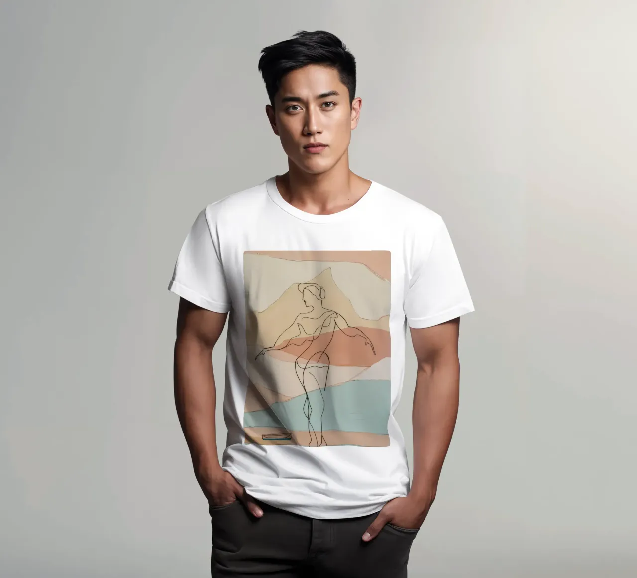 Silhouette aggraziata t-shirt da Crimson Whisper
