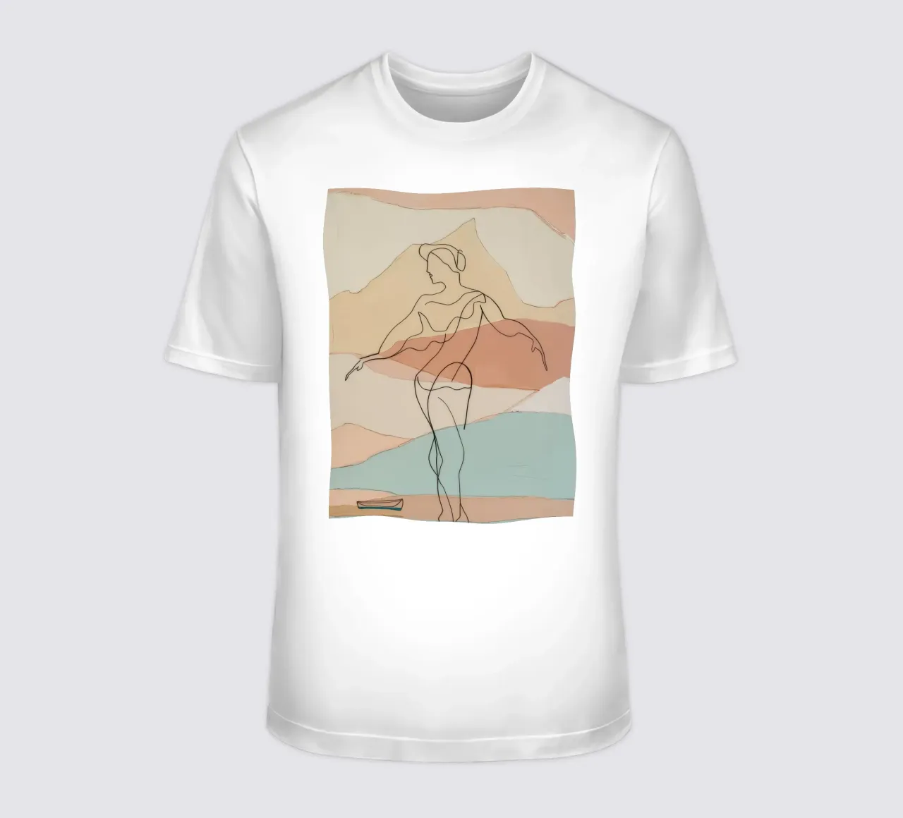 Silhouette aggraziata t-shirt da Crimson Whisper