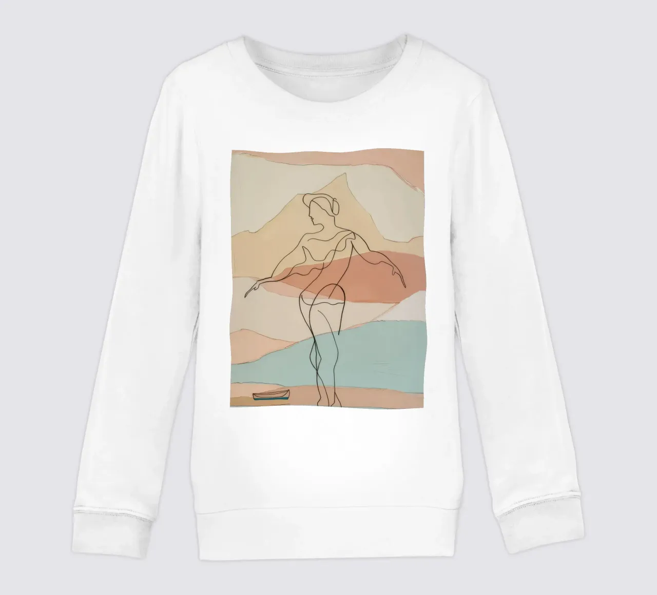 Silhouette aggraziata felpa bambino da Crimson Whisper