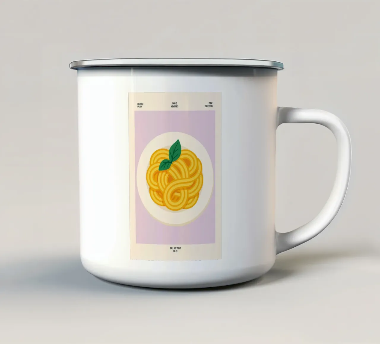 Spaghetti Memories – No. 01 tazza in smalto da Studio Mooodz