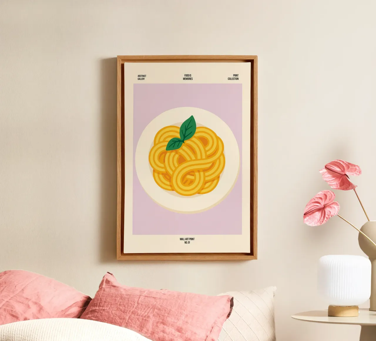Spaghetti Memories – No. 01 canvas by Studio Mooodz