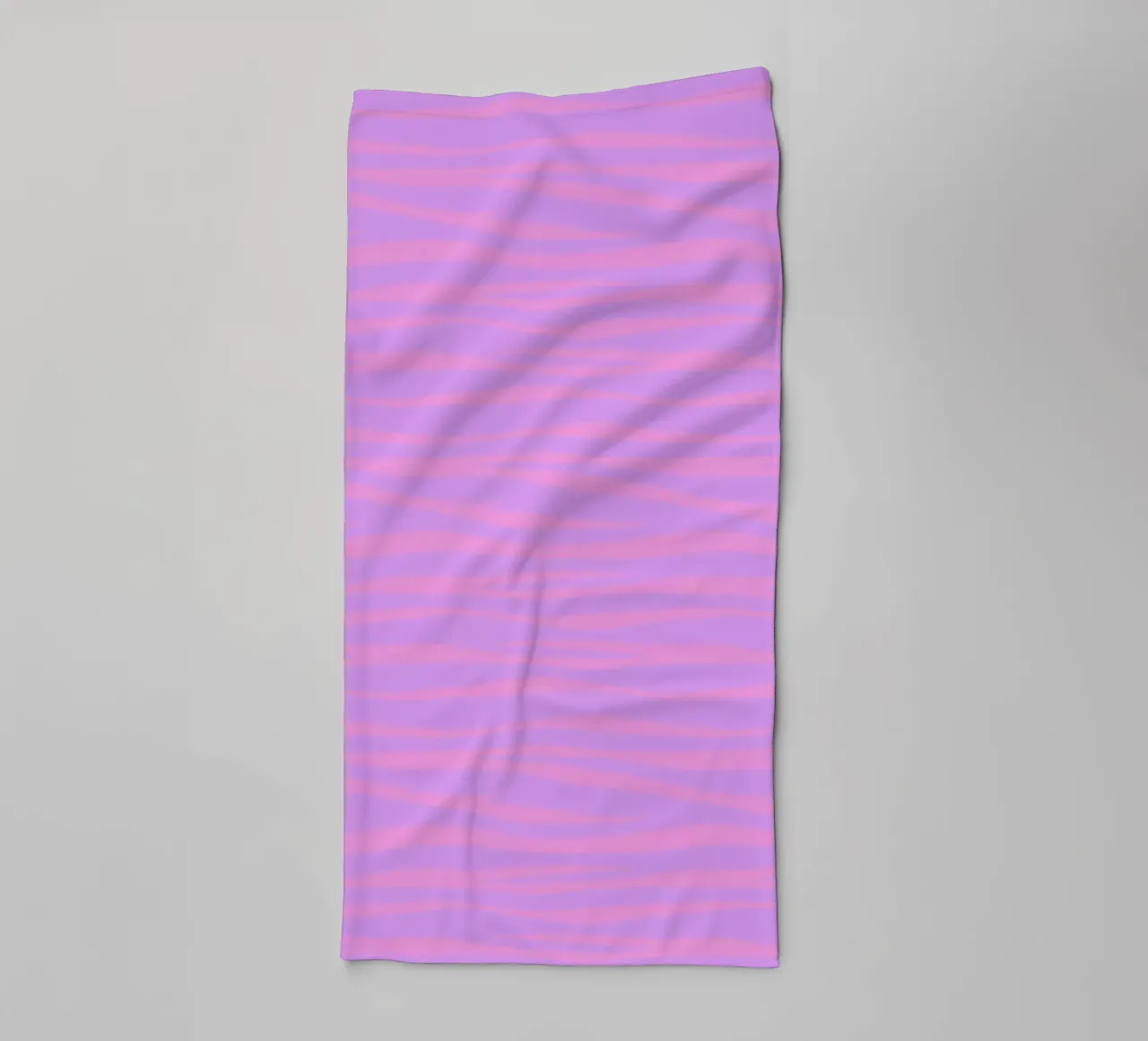 Zebra Print Lavender Sunset towel by SilverPegasus