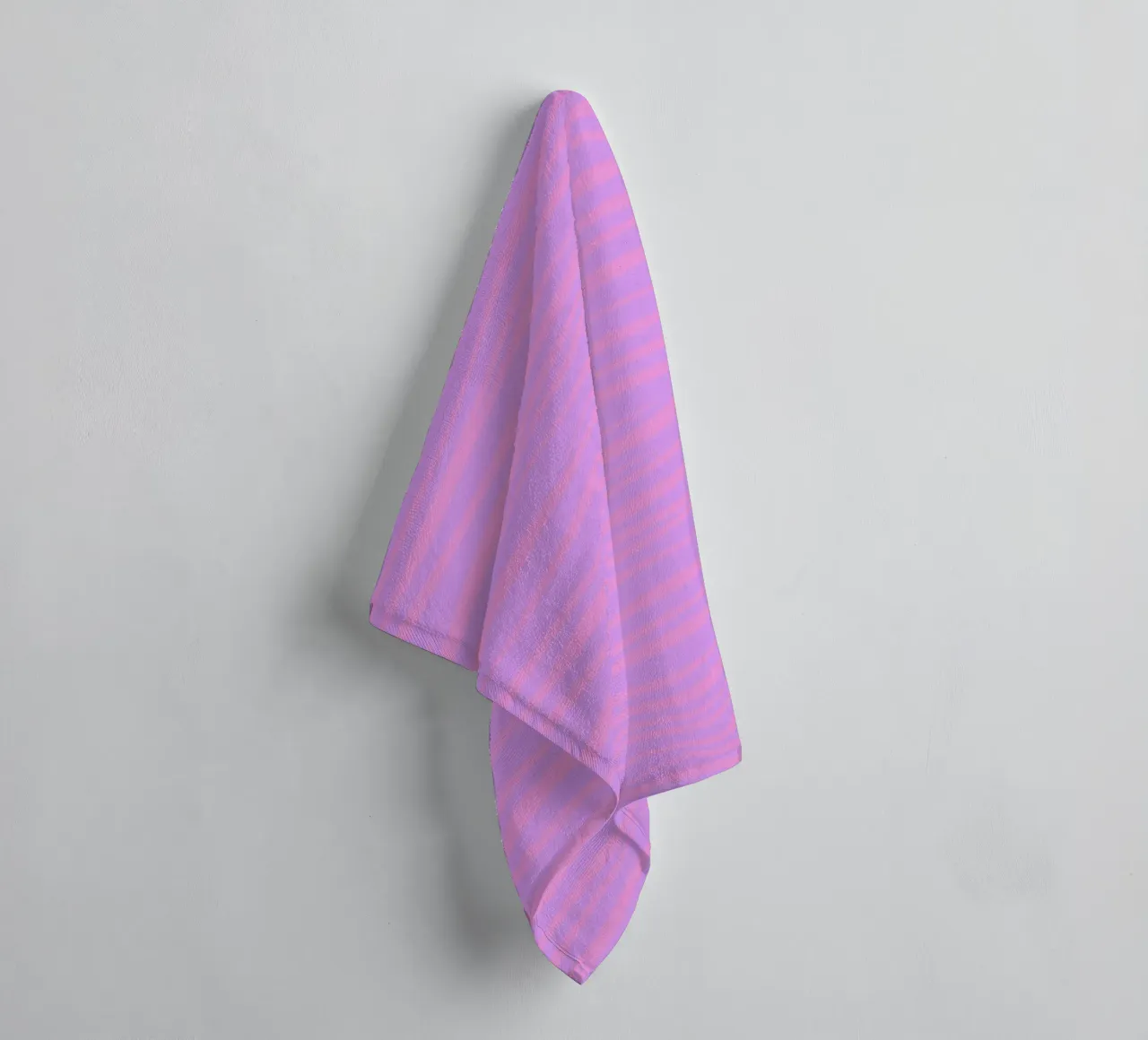 Zebra Print Lavender Sunset towel by SilverPegasus
