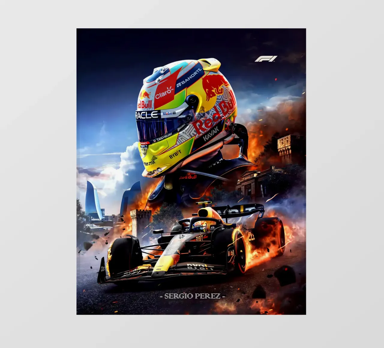 Sergio Perez pellicola backlit da Agus Creative