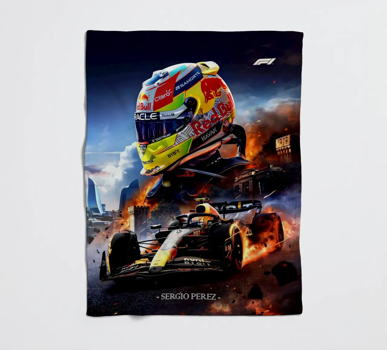 Sergio Perez coperta in pile da Agus Creative