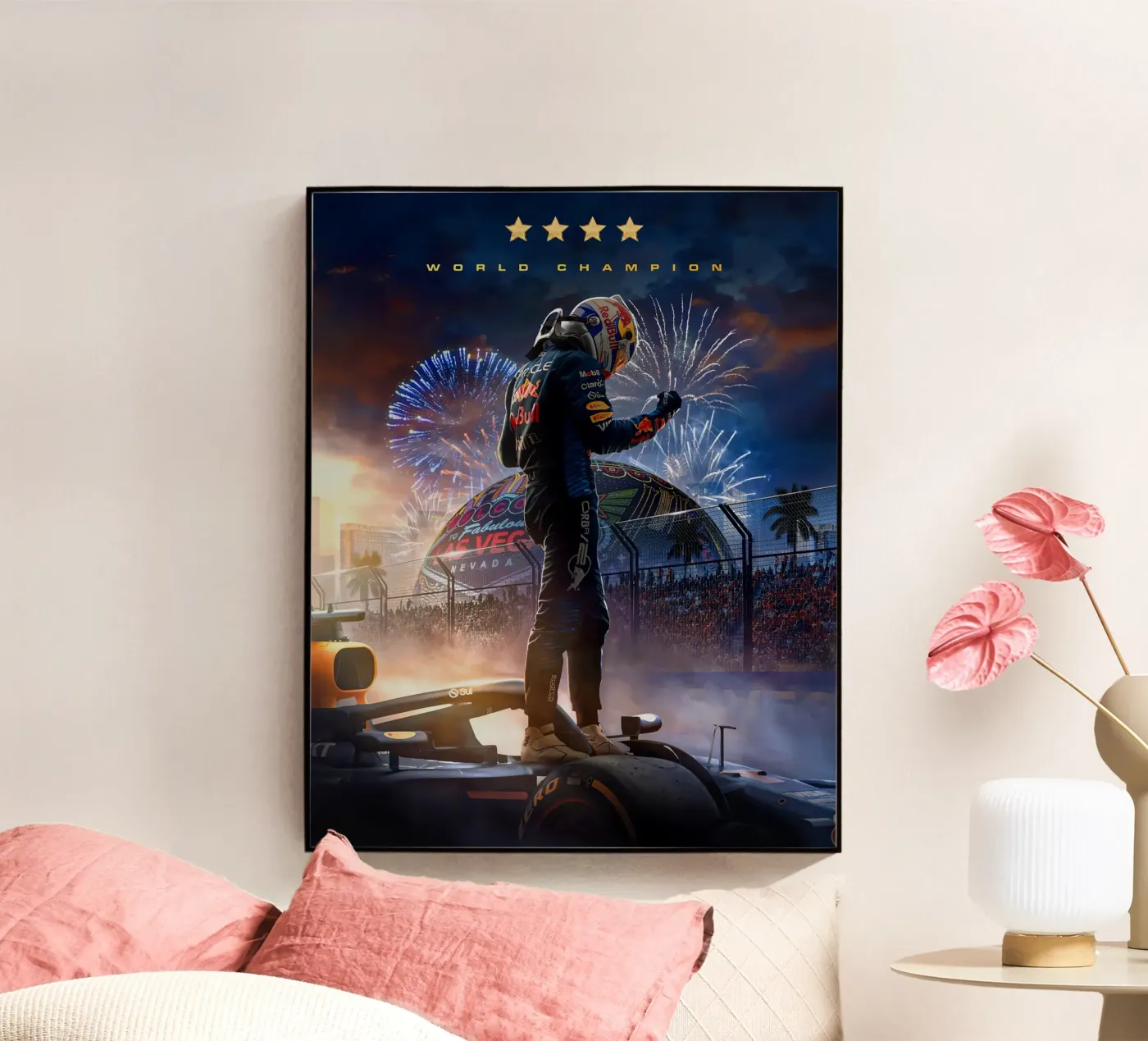 Max Verstappen acryl van Agus Creative