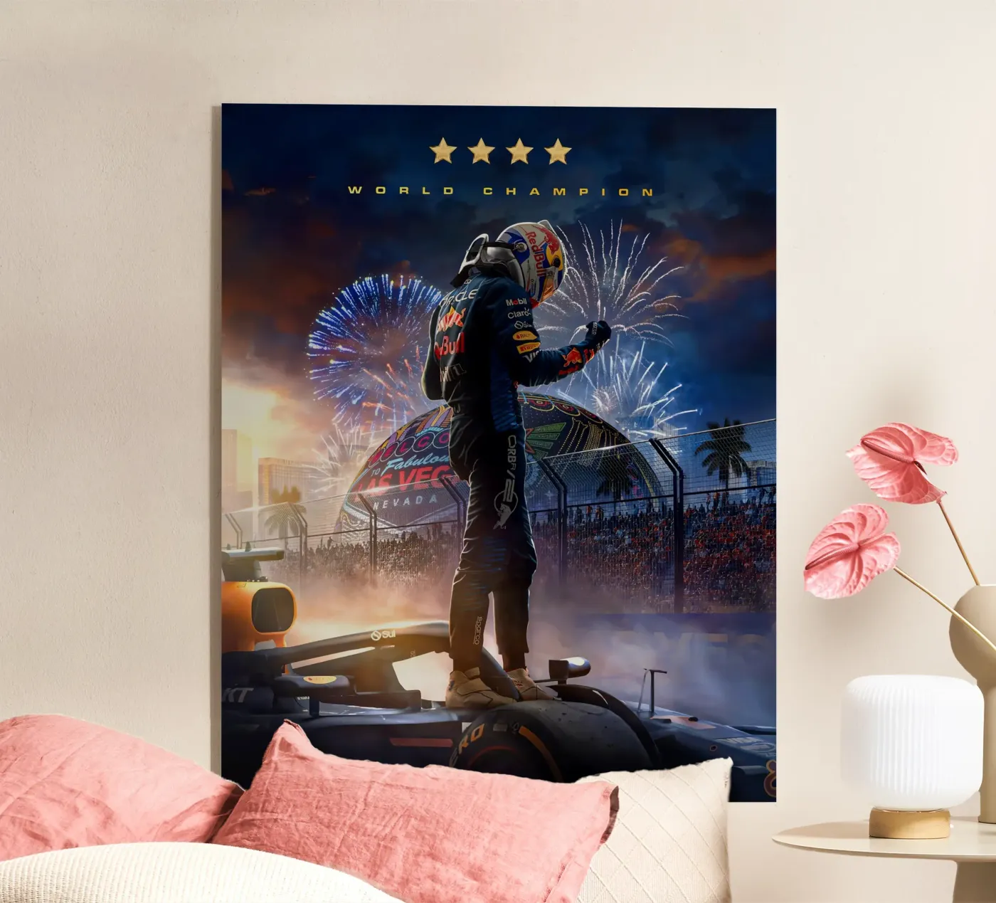 Max Verstappen acryl van Agus Creative