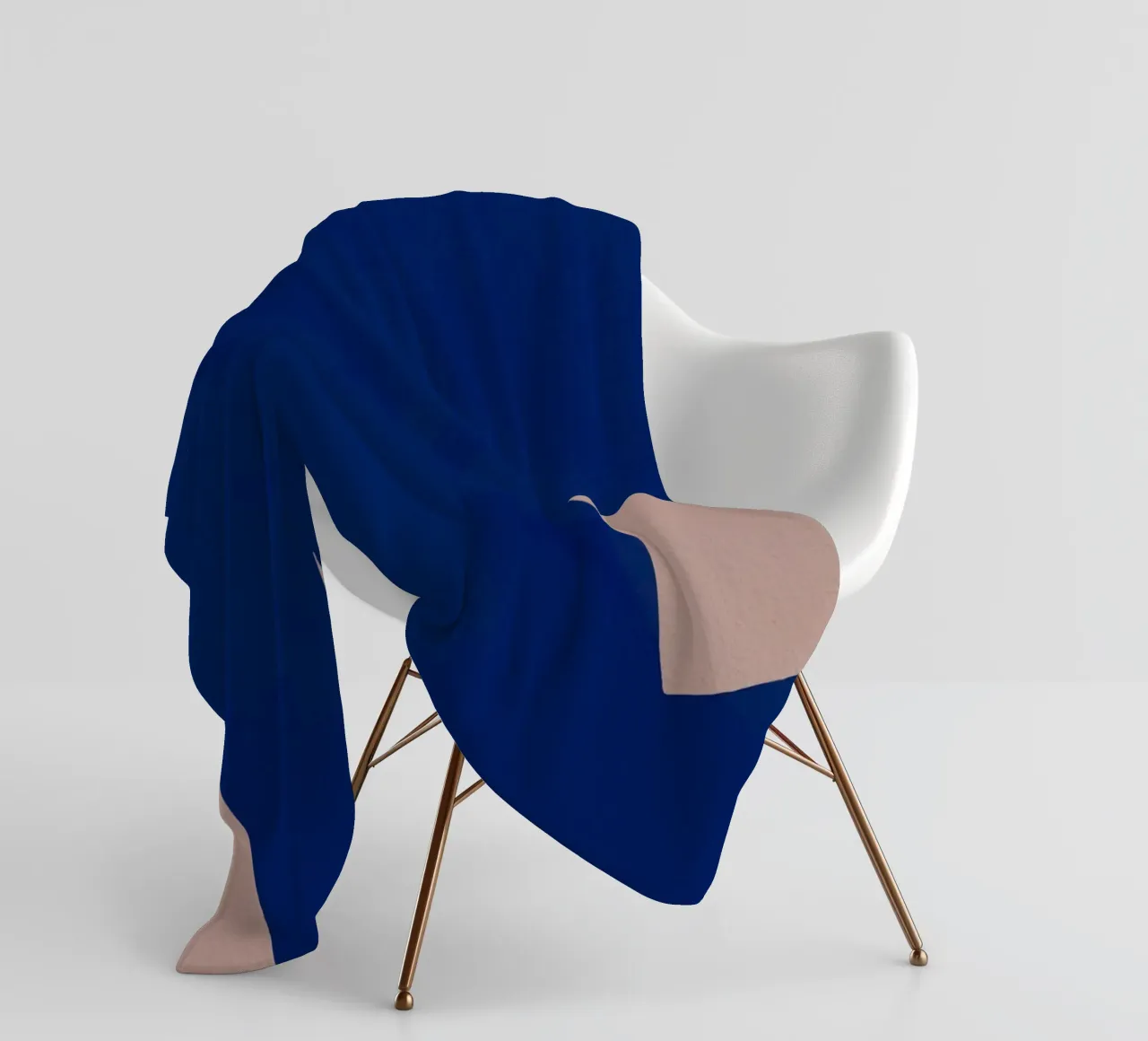 Grande forma minimale astratta coperta in pile da Little Dean