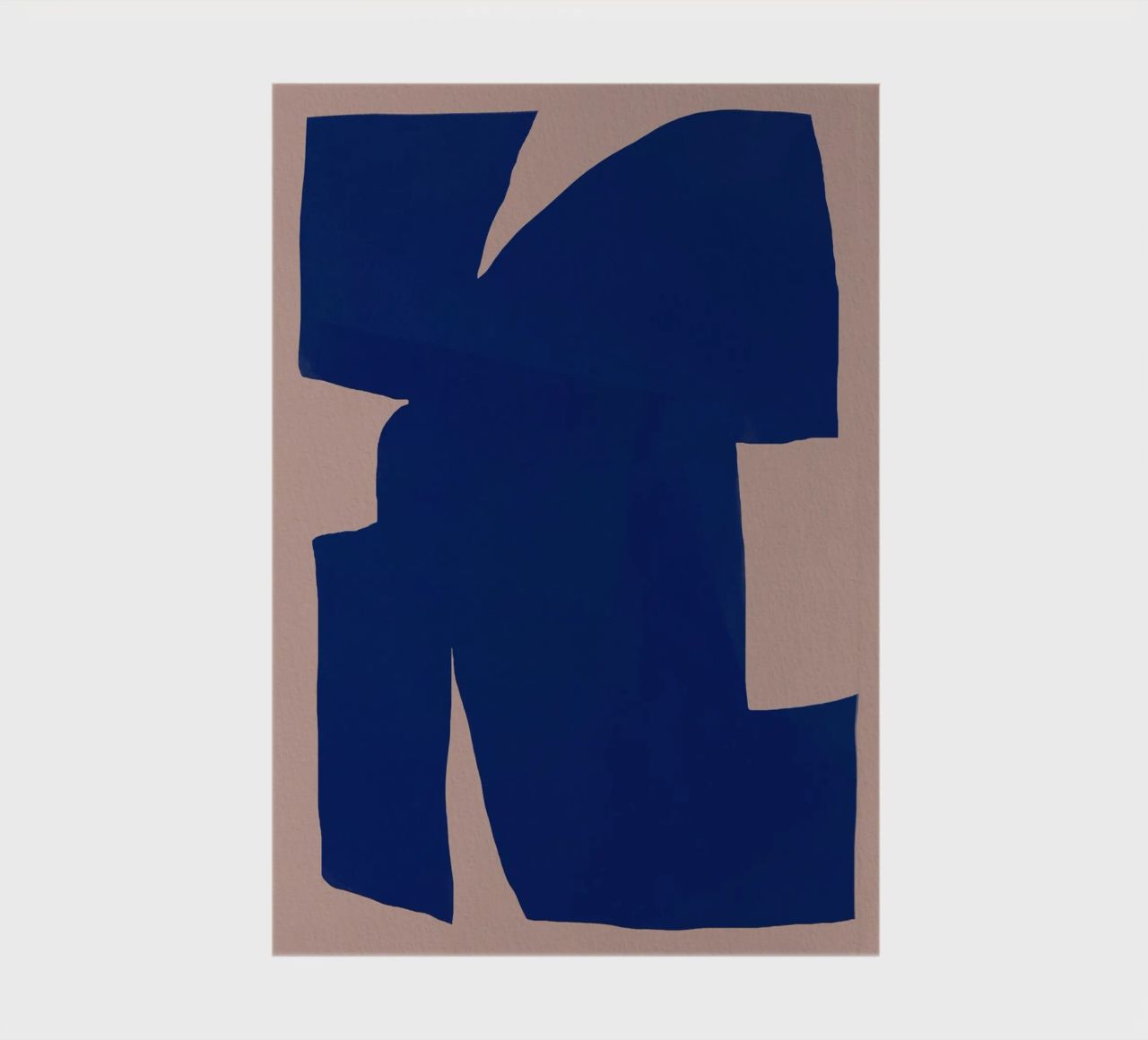 Large minimal shape abstract notebook by Little Dean