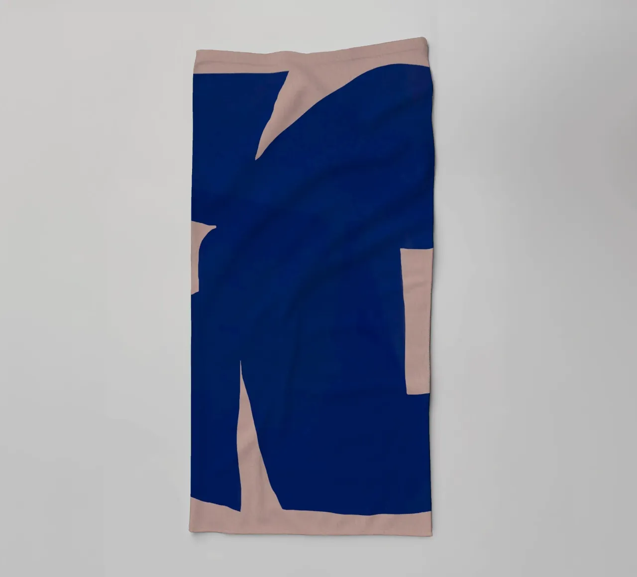 Large minimal shape abstract towel by Little Dean