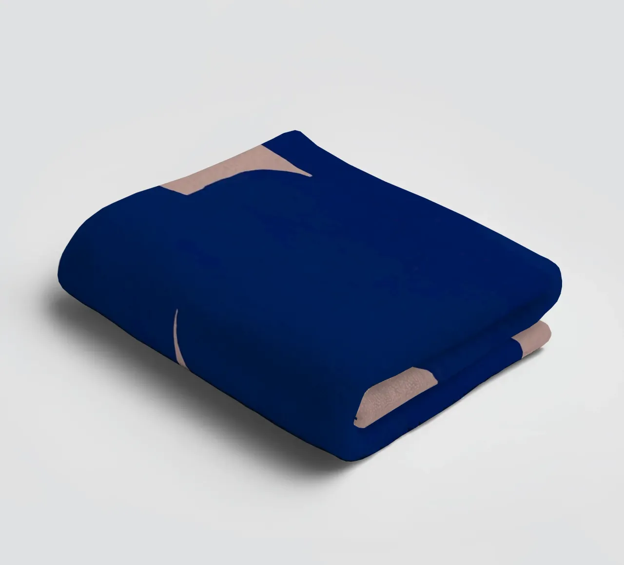 Large minimal shape abstract towel by Little Dean