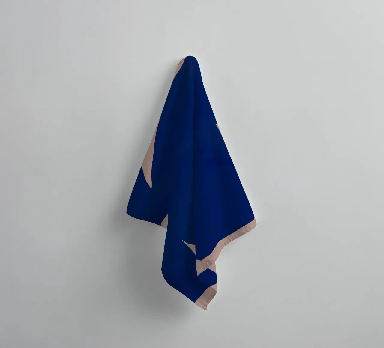 Large minimal shape abstract towel by Little Dean