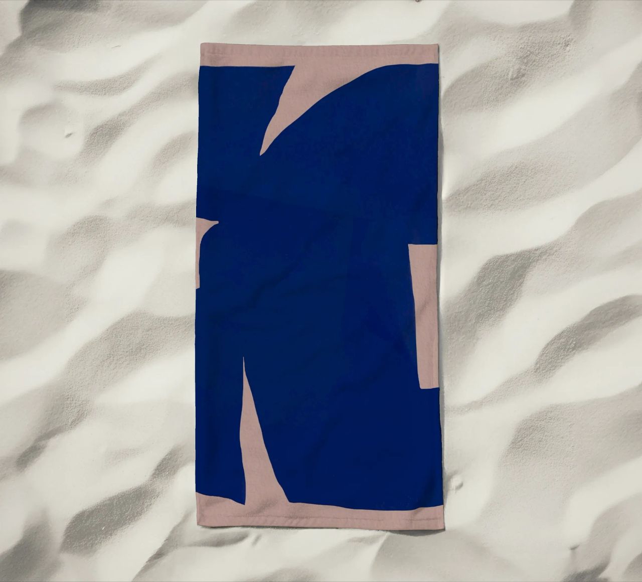 Grande forma minimale astratta telo mare da Little Dean