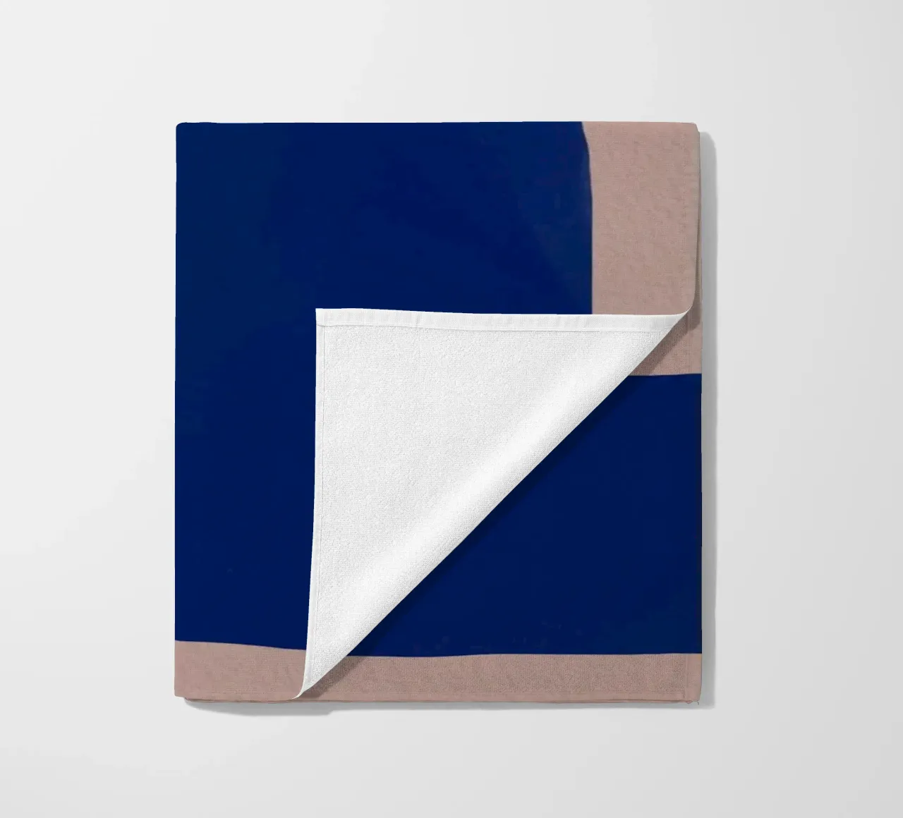 Gran forma minimalista abstracta toalla de playa de Little Dean