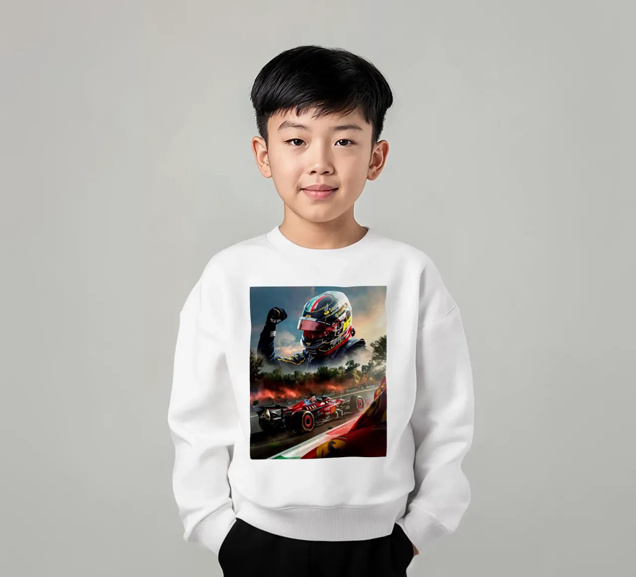 Charles Leclerc felpa bambino da Agus Creative