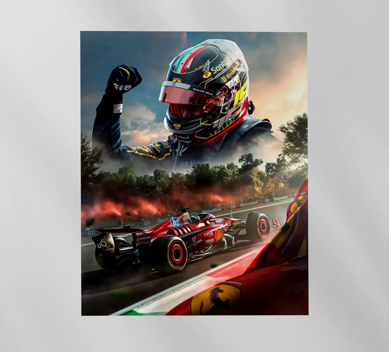 Charles Leclerc pellicola backlit da Agus Creative