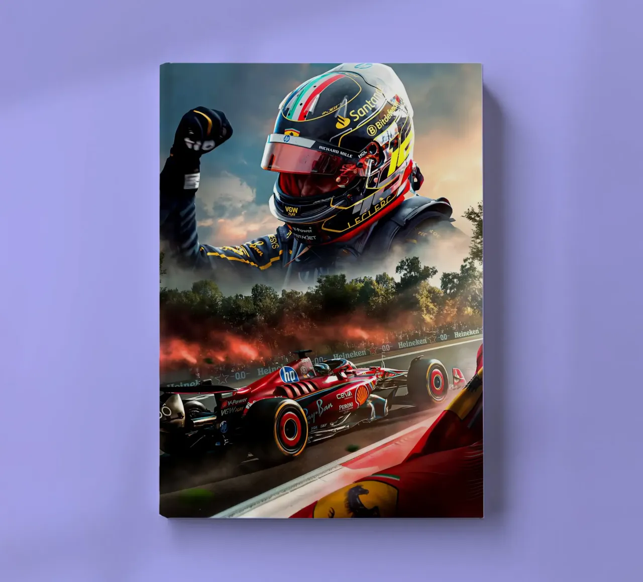 Charles Leclerc notebook by Agus Creative