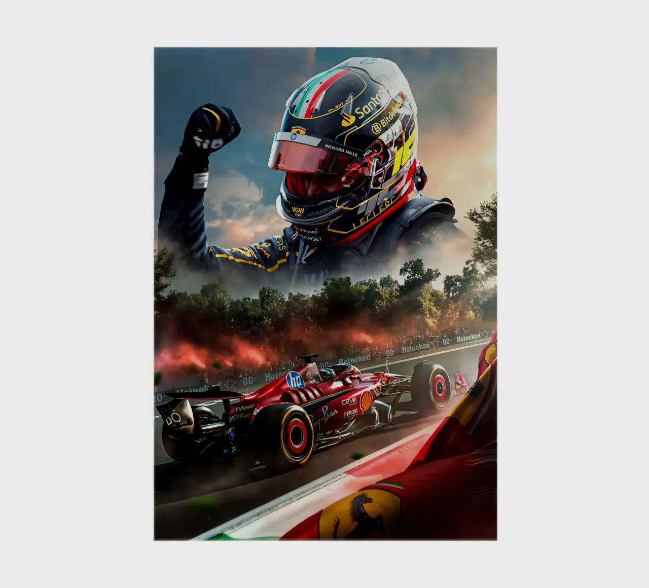 Charles Leclerc notebook by Agus Creative