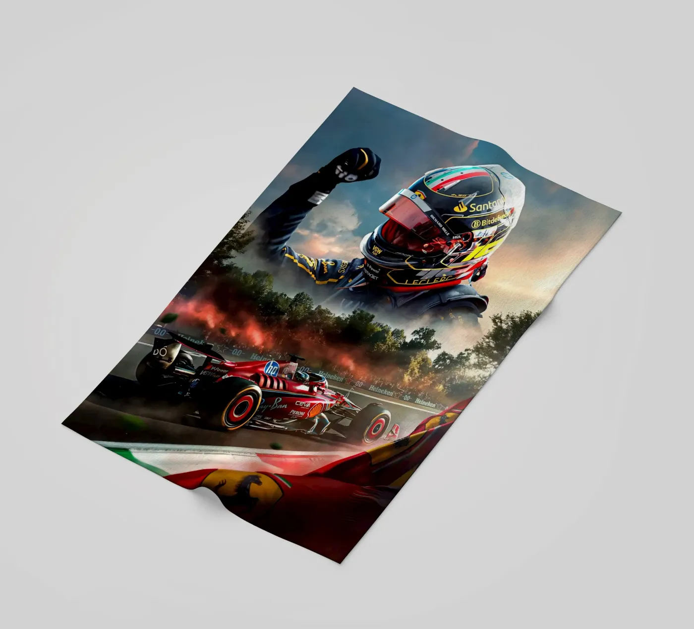 Charles Leclerc telo mare da Agus Creative