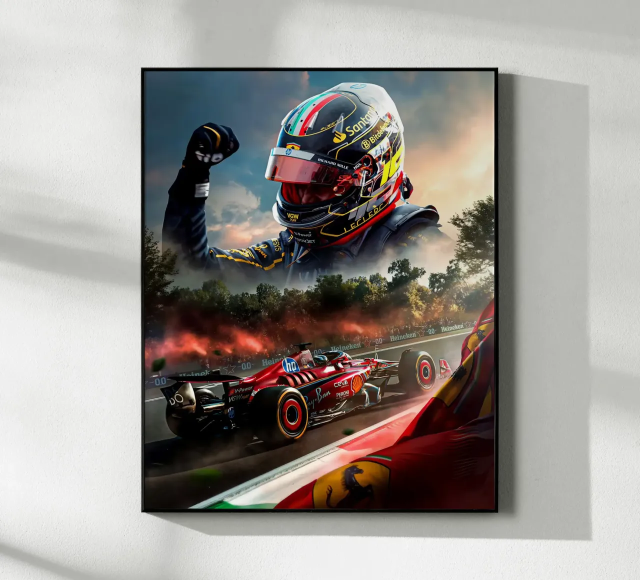 Charles Leclerc plexiglass da Agus Creative