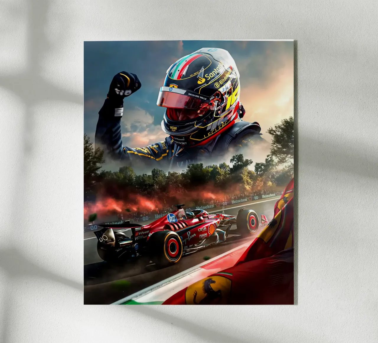 Charles Leclerc plexiglass da Agus Creative