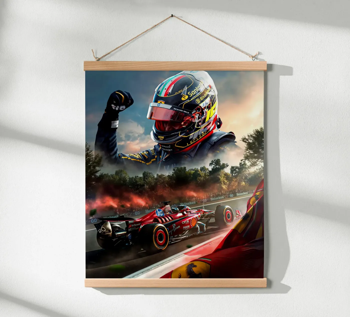 Charles Leclerc poster da Agus Creative