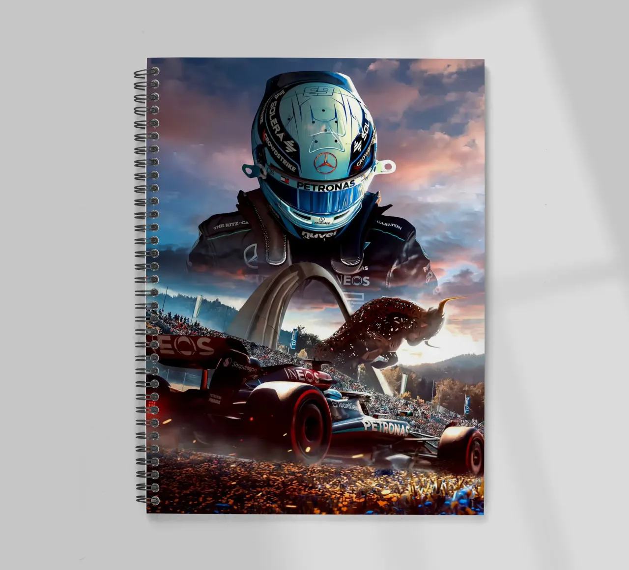 George Russell spiral notebook by Agus Creative