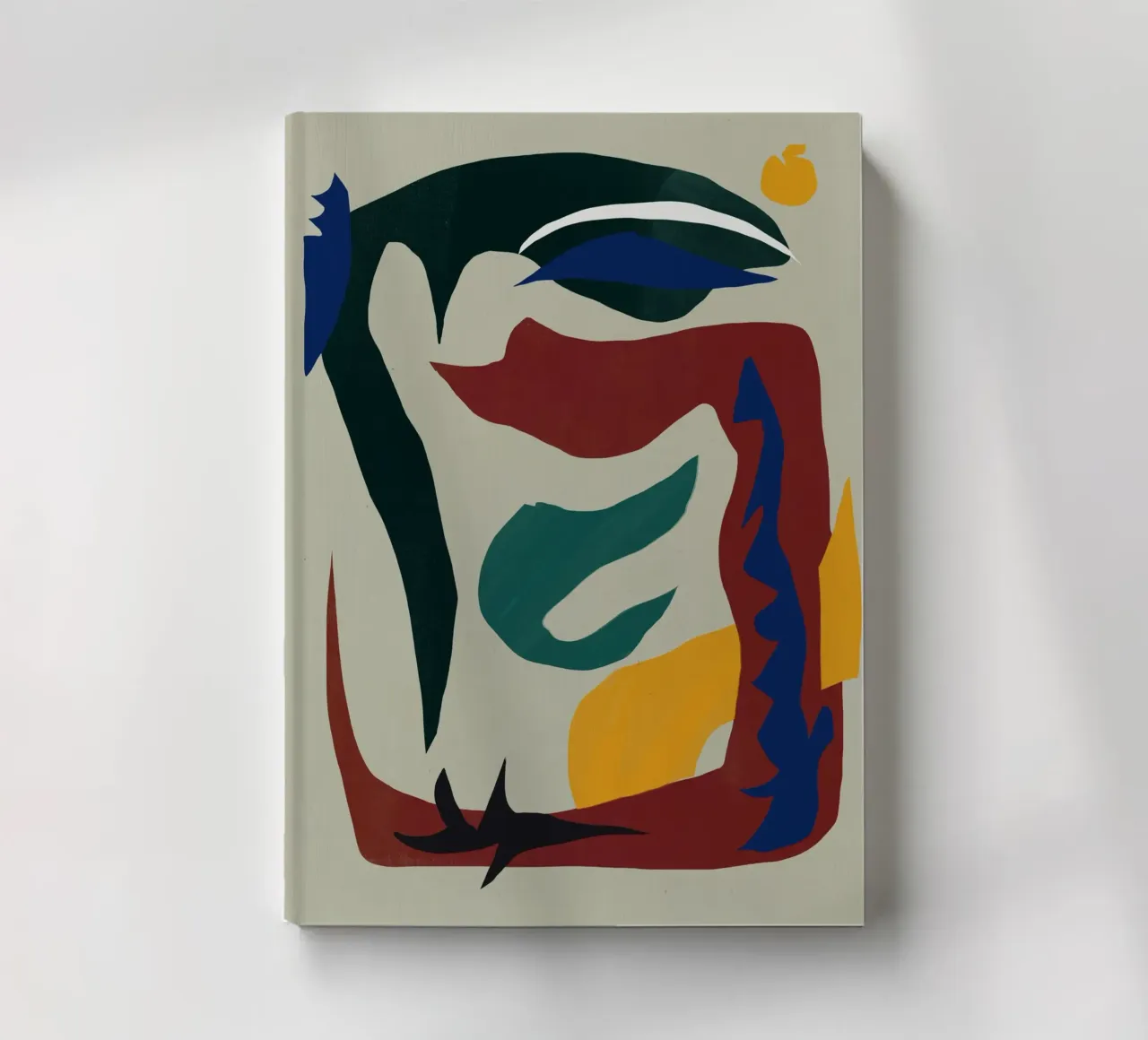Paper cut out arrangement notebook by Little Dean