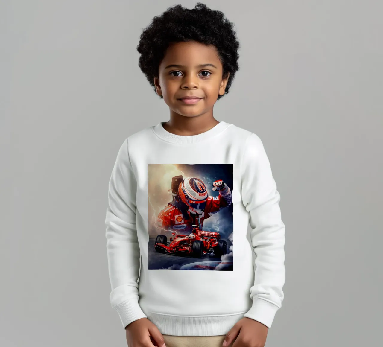 Kimi Räikkönen kids sweatshirt by Agus Creative