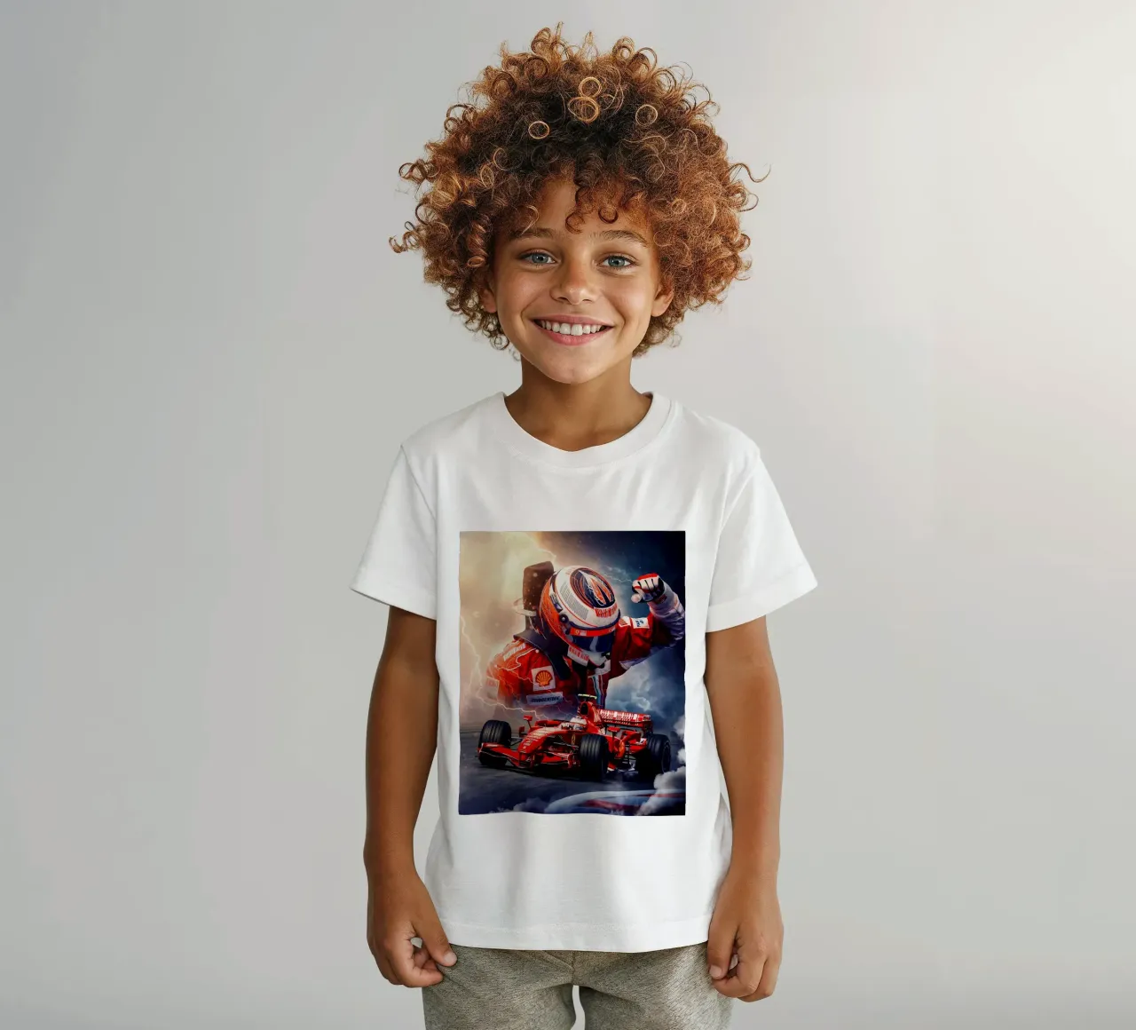 Kimi Räikkönen kids t-shirt by Agus Creative