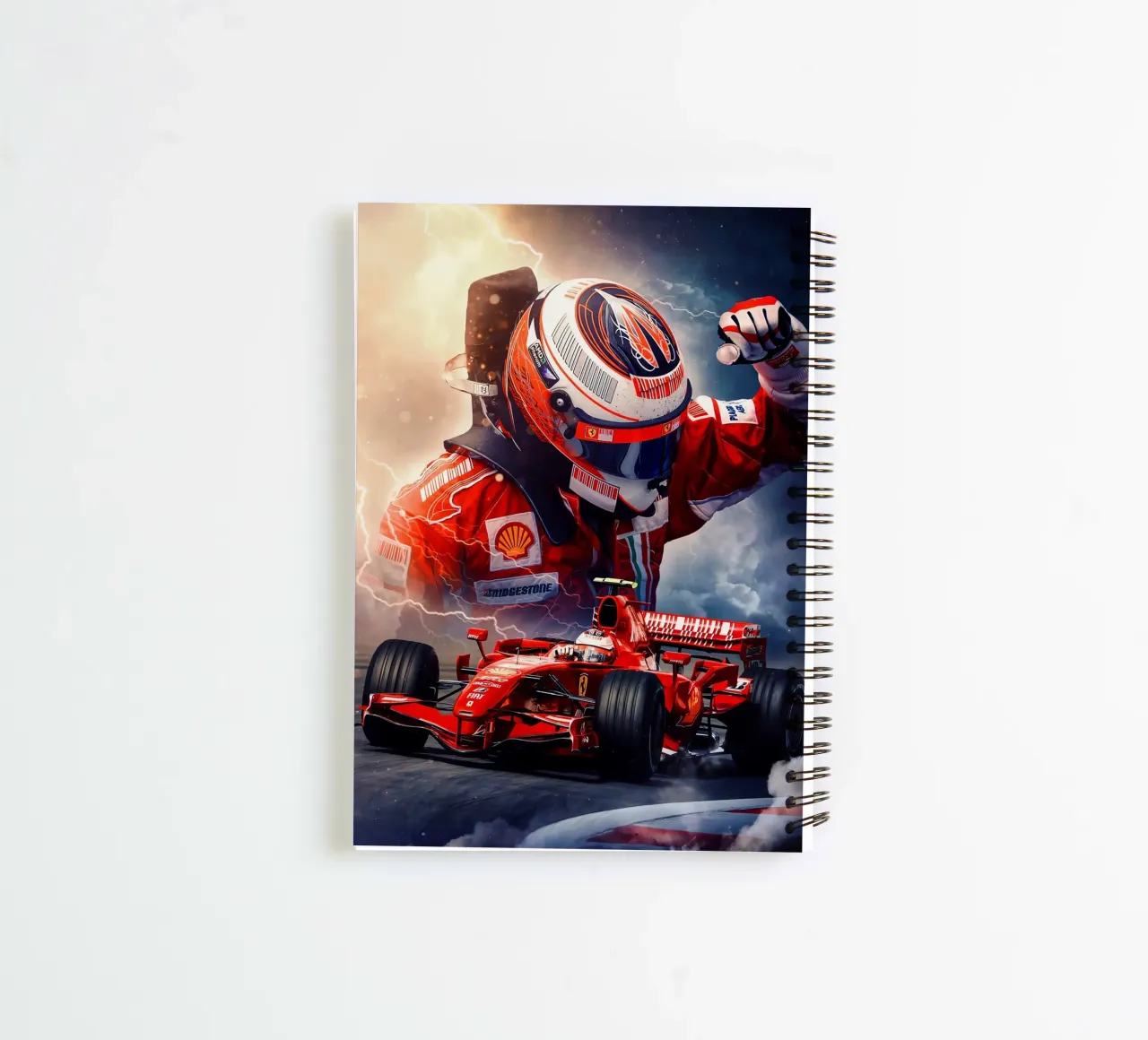 Kimi Räikkönen spiral notebook by Agus Creative