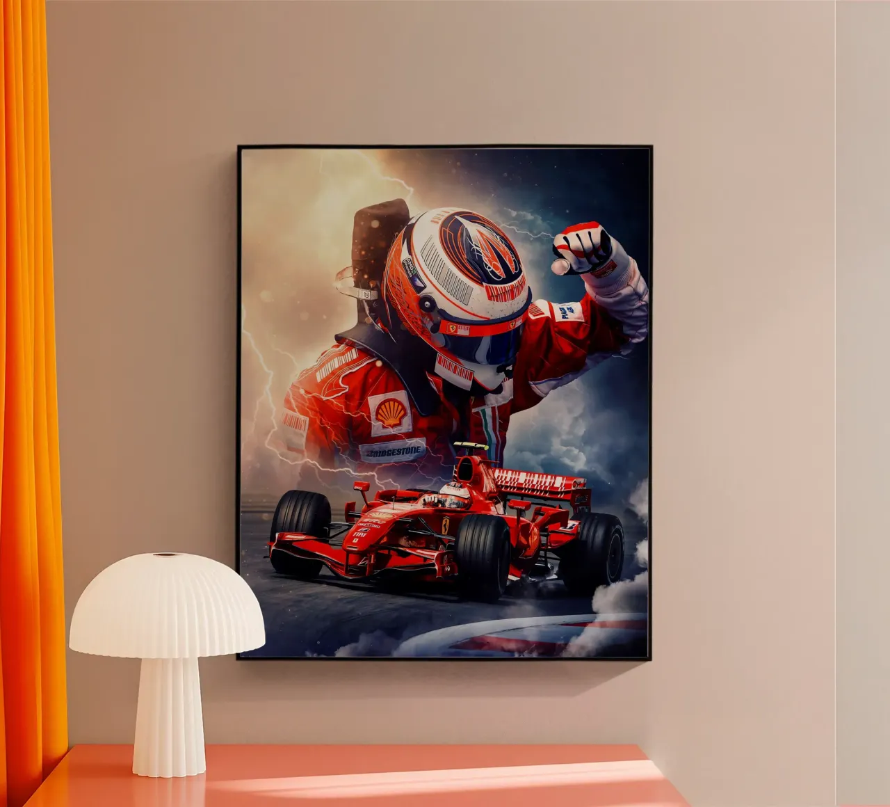 Kimi Räikkönen Acryl-Glas von Agus Creative