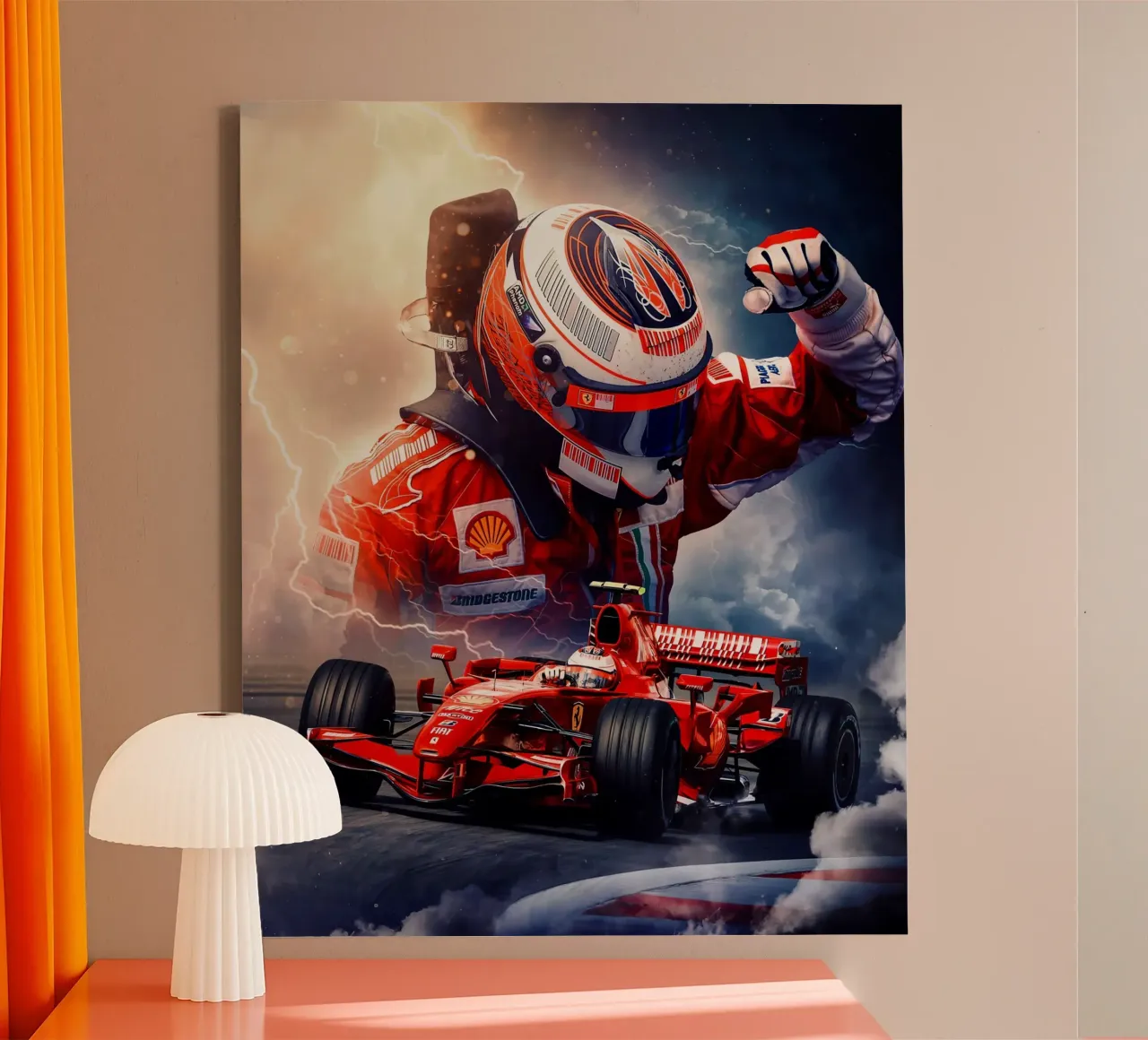 Kimi Räikkönen canvas by Agus Creative