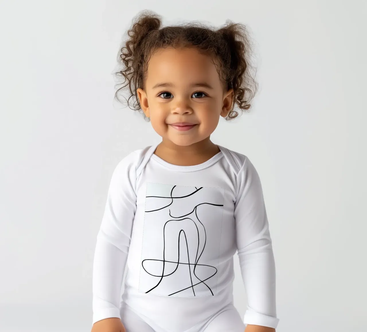 Icon long-sleeve baby romper by Graphite