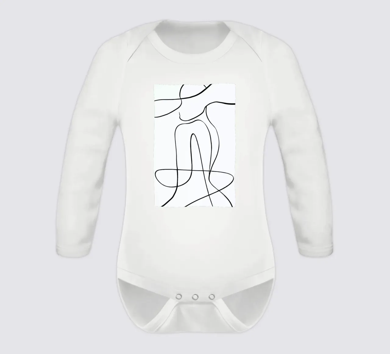 Icon long-sleeve baby romper by Graphite