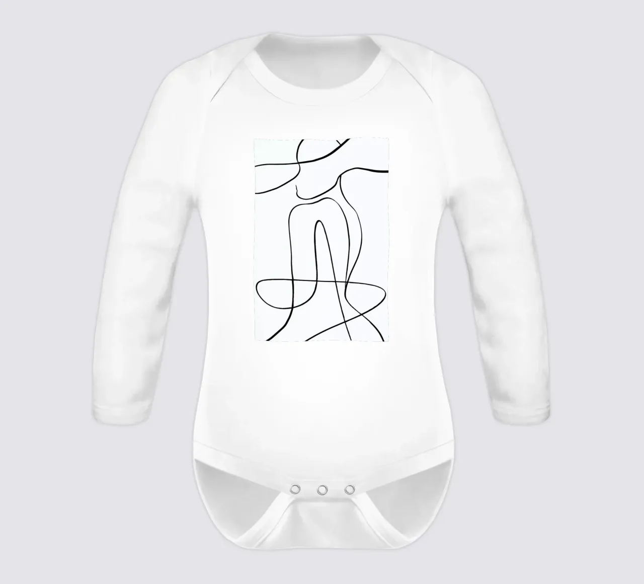 Icon long-sleeve baby romper by Graphite