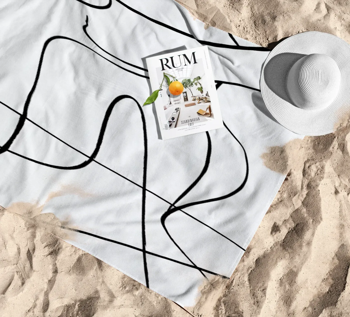 Icon strandhanddoek van Graphite