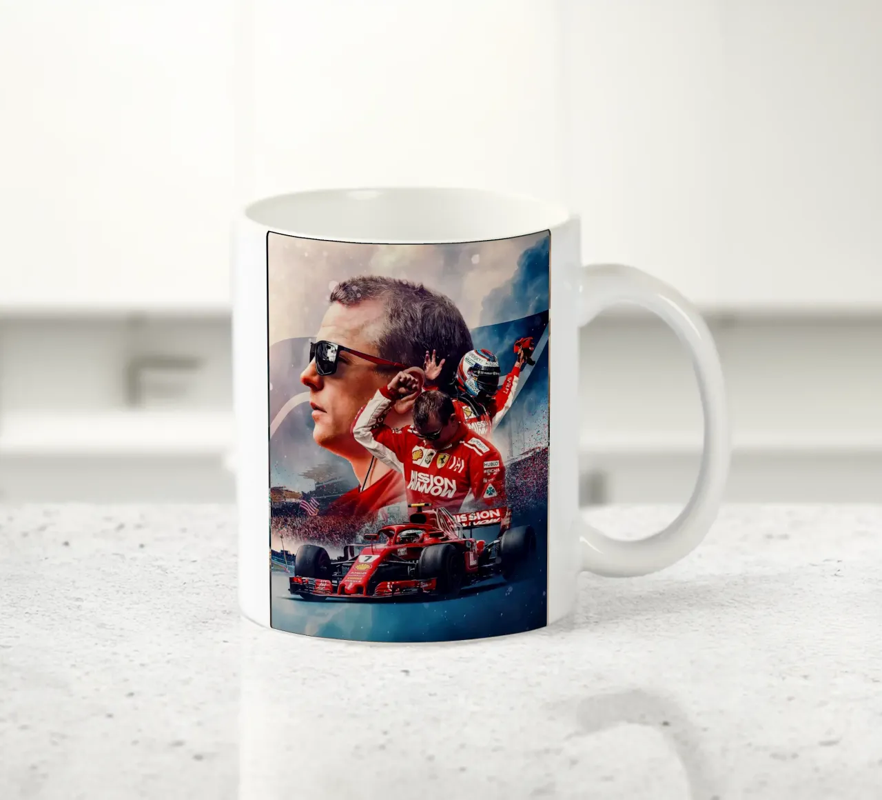 Kimi Räikkönen tazza in ceramica da Agus Creative