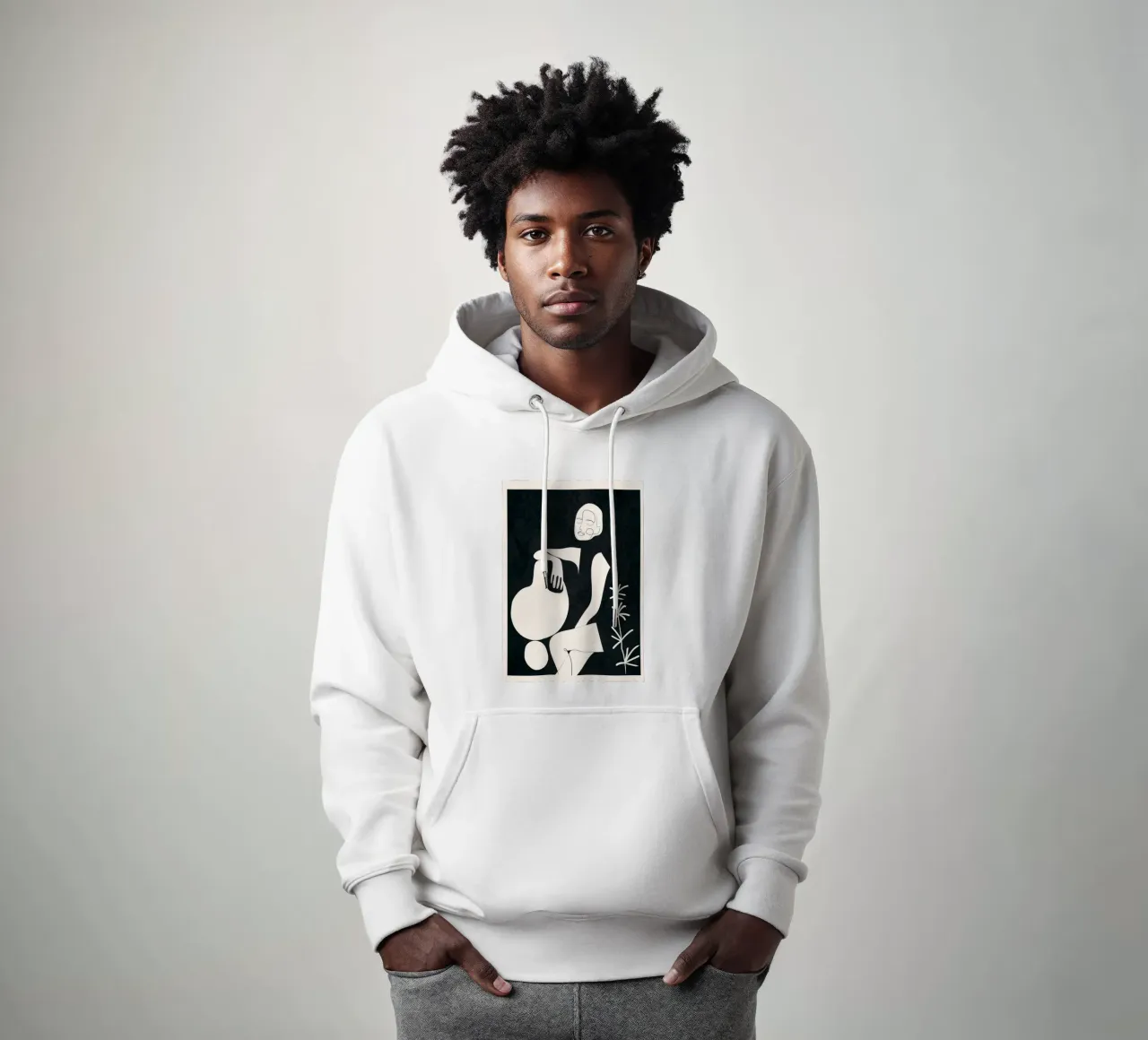 Composed Line Moment 08 felpa con cappuccio da Nadjaa