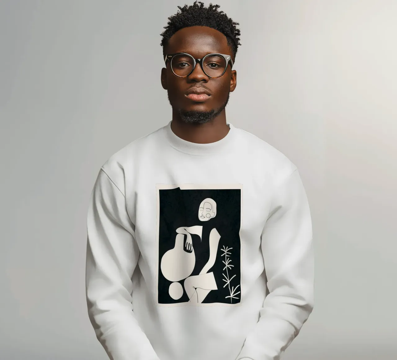 Composed Line Moment 08 Sweatshirt von Nadjaa